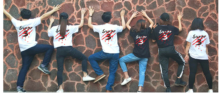 班服定制t恤短袖學(xué)生夏季全身印五分袖純棉寬松同學(xué)聚會(huì )印字logo(圖7)