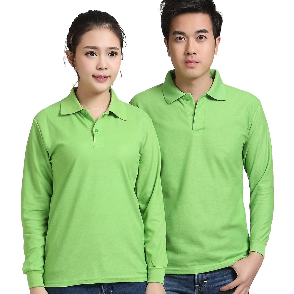 長(cháng)袖廣告衫定制工作服T恤同學(xué)會(huì )圓領(lǐng)純棉polo衫印字logo文化衫(圖19)