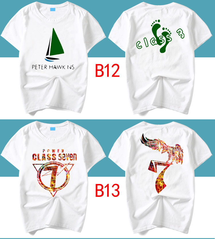 班服定制全身印t恤畢業(yè)學(xué)生夏季純棉定做五分中袖短 袖套裝運動(dòng)會(huì )(圖17)