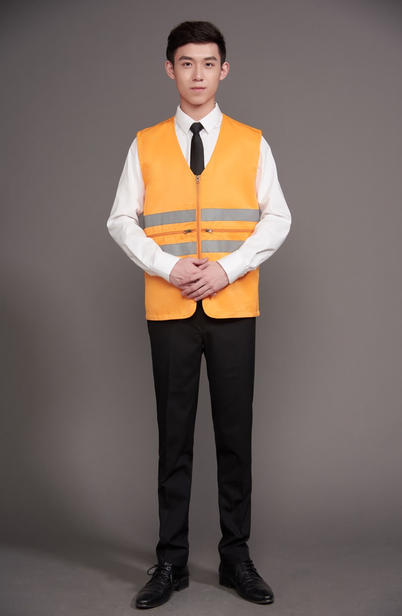 工作服馬甲定制印LOGO建筑工程施工反光條安全背心外賣(mài)送餐員制服(圖28)