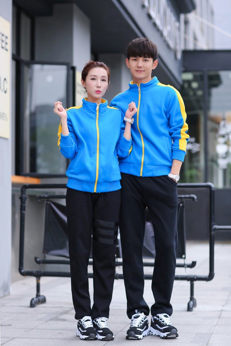 秋冬裝快餐火鍋店服務(wù)員工作服長(cháng)袖衛衣定制超市工裝加厚外套印字(圖33)