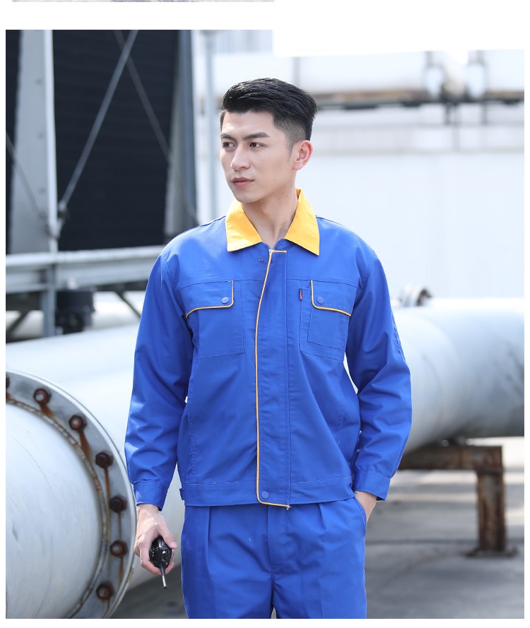 鋼廠(chǎng)秋天帆布勞保用品工作服套裝男勞保服上衣汽修電焊工廠(chǎng)服耐磨(圖12)