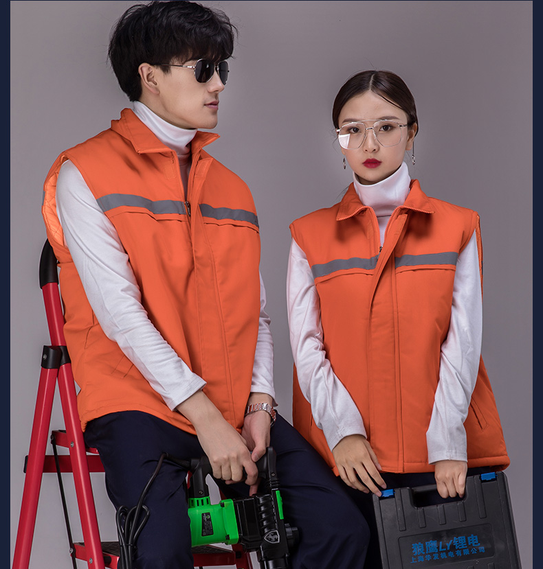 工作服馬甲環(huán)衛馬甲鐵路公路馬甲反光條馬甲_背心工裝馬定制(圖15)