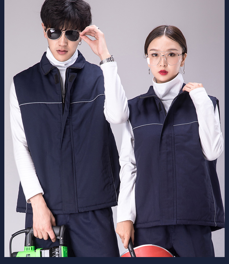 廣告馬甲工作服馬甲攝影背心汽車(chē)美容秋冬棉工程馬甲定制印LOGO(圖18)