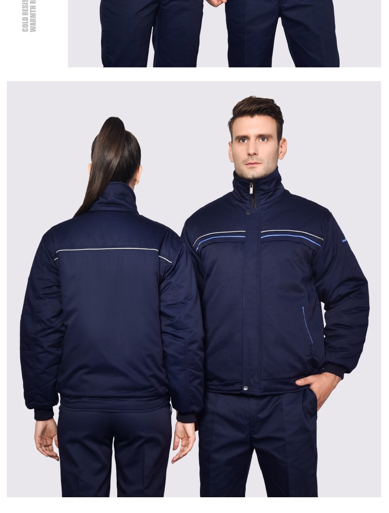 冬季工作服棉衣男女外套加厚防寒勞保服棉襖修理工廠(chǎng)車(chē)間棉服冬裝(圖14)