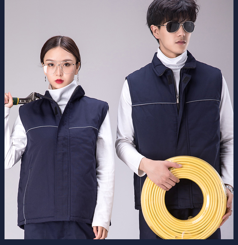 廣告馬甲工作服馬甲攝影背心汽車(chē)美容秋冬棉工程馬甲定制印LOGO(圖15)