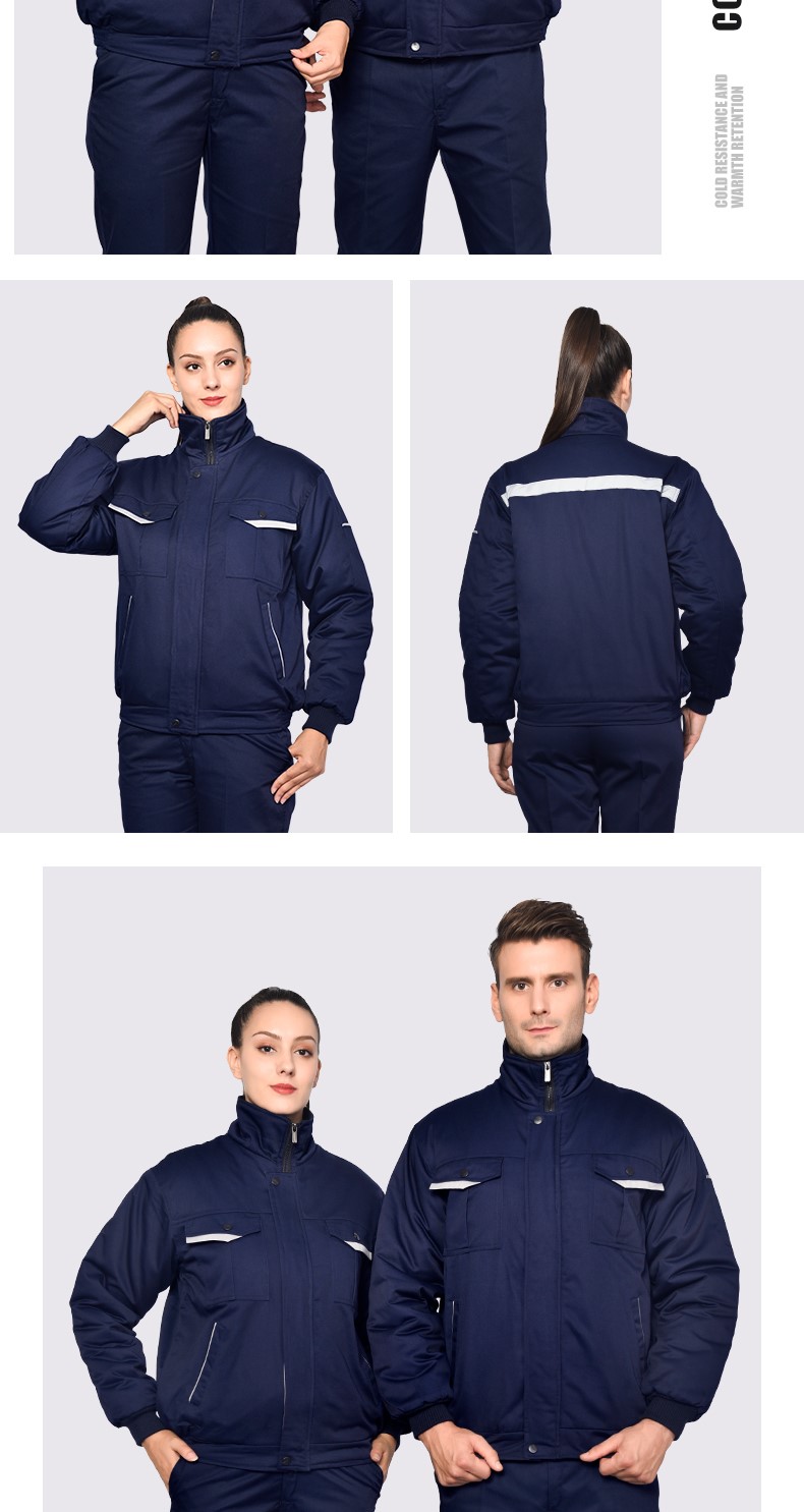冬季工作服棉衣男女外套加厚防寒勞保服棉襖修理工廠(chǎng)車(chē)間棉服冬裝(圖11)