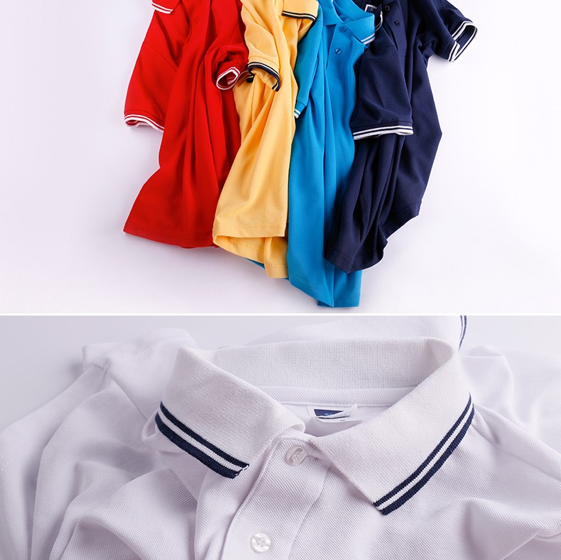 polo衫定制logo企業(yè)工作服t恤短袖翻領(lǐng)定做公司文化衫團體服印字(圖12)
