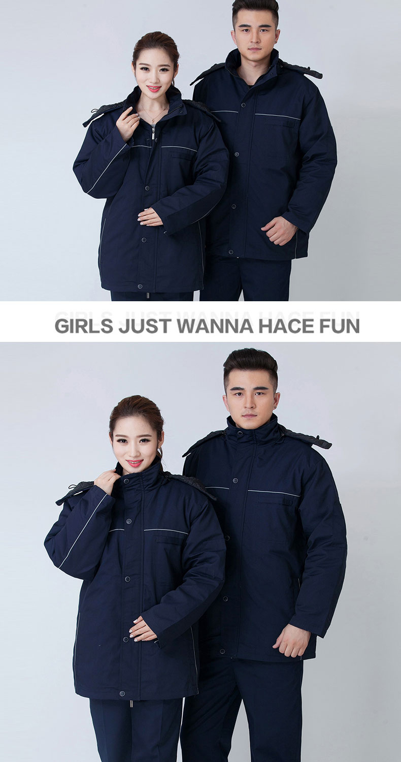 冬季工作服加厚保暖套裝男棉衣棉襖上衣勞保服汽修服工廠(chǎng)車(chē)間定制(圖8)