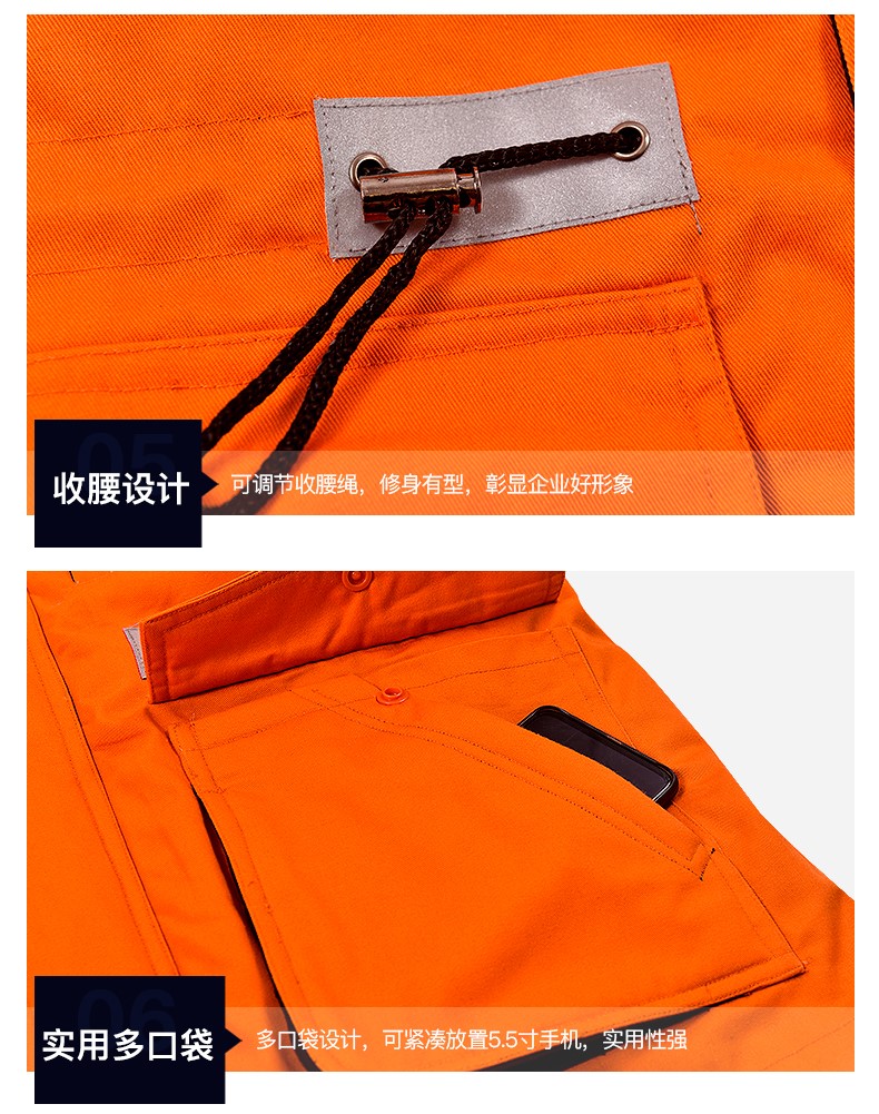 冬季工作服棉衣男加厚反光條勞保服羽絨棉襖耐磨大口袋防寒服冬裝(圖25)