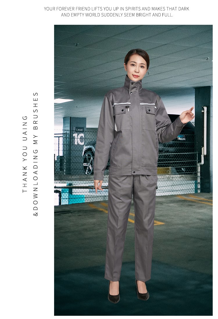 工作服男套裝秋冬長(cháng)袖工人勞保服定制LOGO印字DIY車(chē)間工裝(圖14)