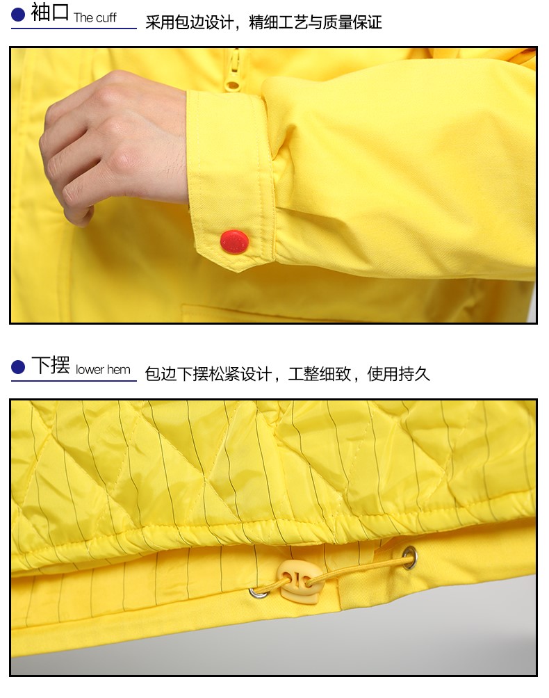 工作服冬裝 棉服加厚防靜電棉衣長(cháng)袖中石化中石油套裝(圖15)