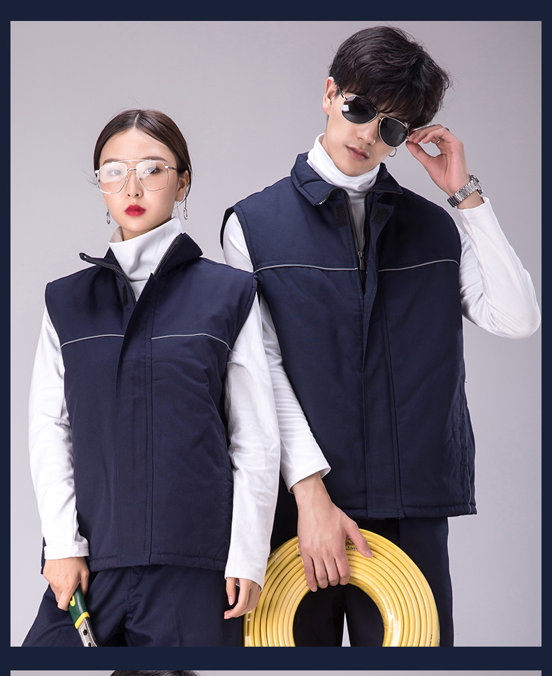 廣告馬甲工作服馬甲攝影背心汽車(chē)美容秋冬棉工程馬甲定制印LOGO(圖17)