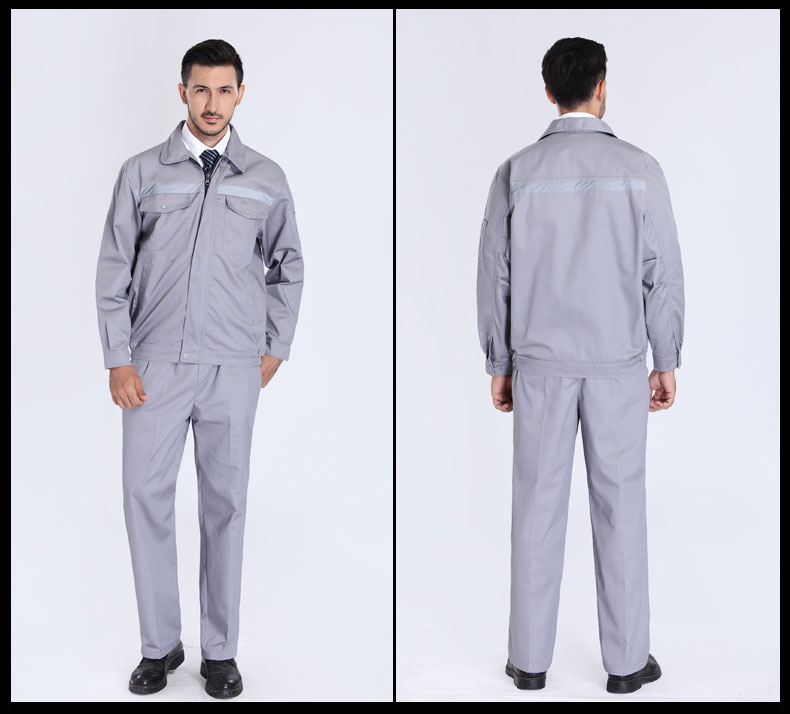 園林綠化工作服套裝男士反光條環(huán)衛服工程服定制反光條勞保服(圖13)