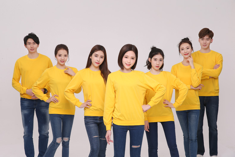 純棉圓領(lǐng)衛衣工作服定制logo加厚企業(yè)文化衫定做無(wú)帽廣告團體服裝(圖16)