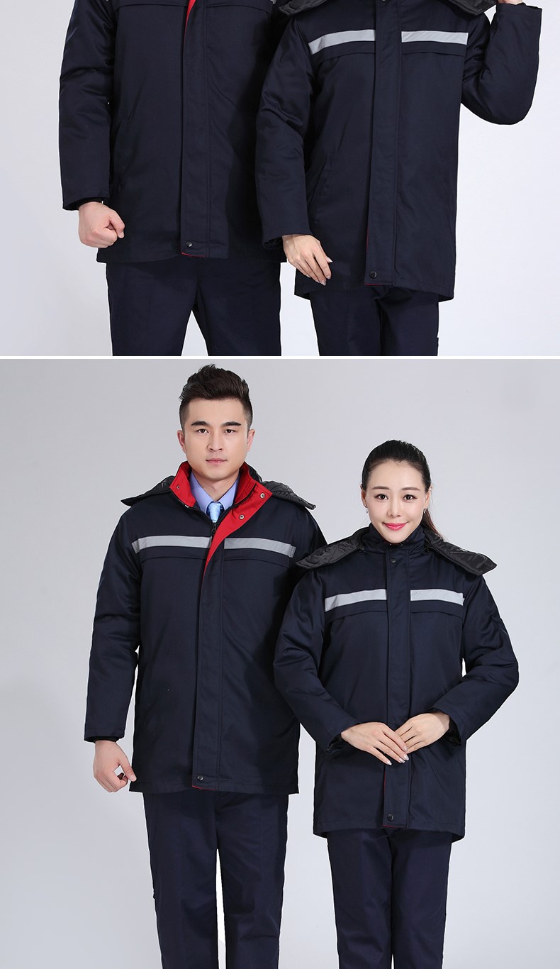 冬季工作服棉服男 加厚工作服棉衣工程汽修勞保服棉襖環(huán)衛棉大衣(圖11)