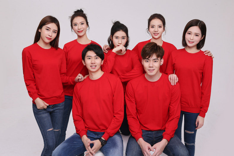 純棉圓領(lǐng)衛衣工作服定制logo加厚企業(yè)文化衫定做無(wú)帽廣告團體服裝(圖18)