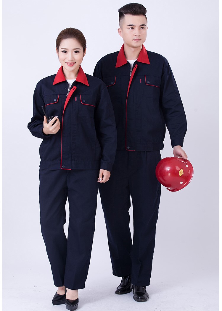 鋼廠(chǎng)秋天帆布勞保用品工作服套裝男勞保服上衣汽修電焊工廠(chǎng)服耐磨(圖7)