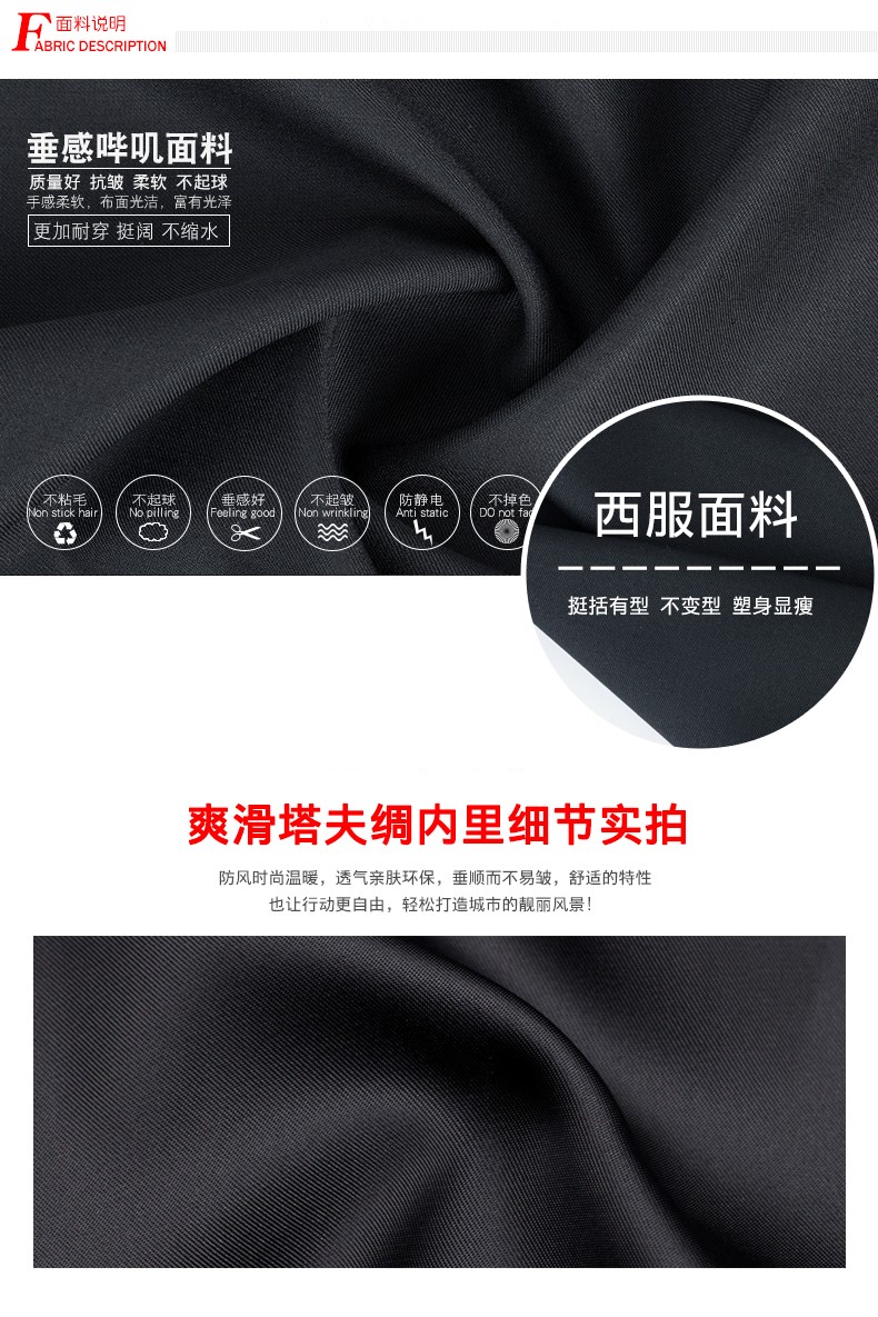 新款春秋立領(lǐng)保安服形象崗禮賓服物業(yè)售樓部房產(chǎn)制服工作服套裝男(圖2)