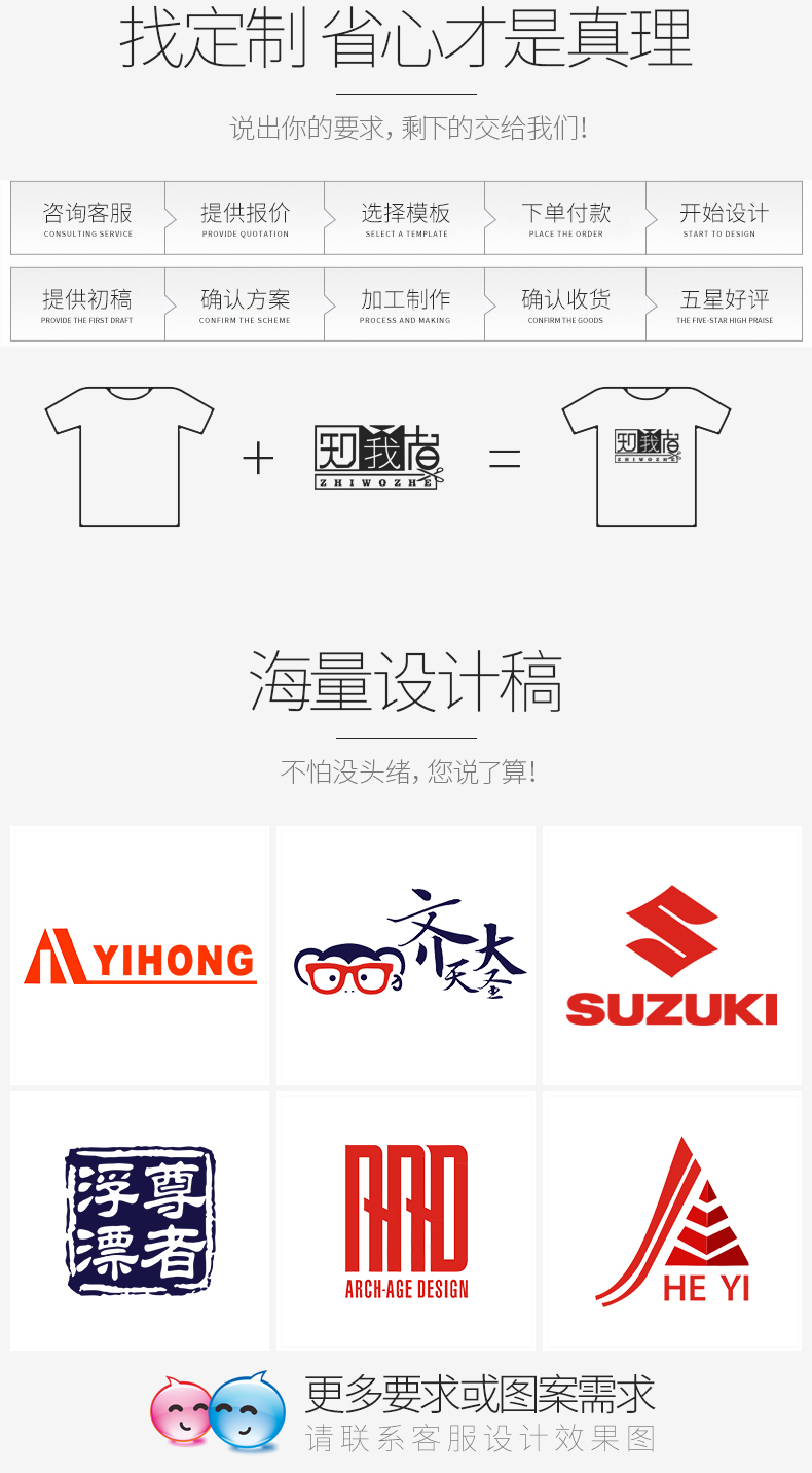 班服定制速干衣夏季短袖衣服t恤diy廣告衫定做文化衫訂制可印logo(圖2)