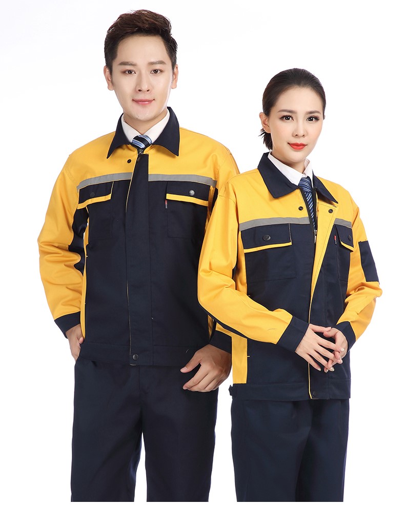 長(cháng)袖工作服套裝男耐磨春秋冬廠(chǎng)服上衣定制汽修機電工裝勞動(dòng)勞保服(圖31)