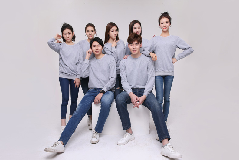 純棉圓領(lǐng)衛衣工作服定制logo加厚企業(yè)文化衫定做無(wú)帽廣告團體服裝(圖12)
