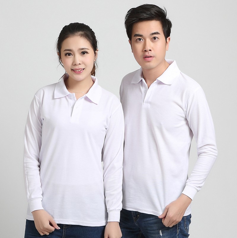 長(cháng)袖廣告衫定制工作服T恤同學(xué)會(huì )圓領(lǐng)純棉polo衫印字logo文化衫(圖24)