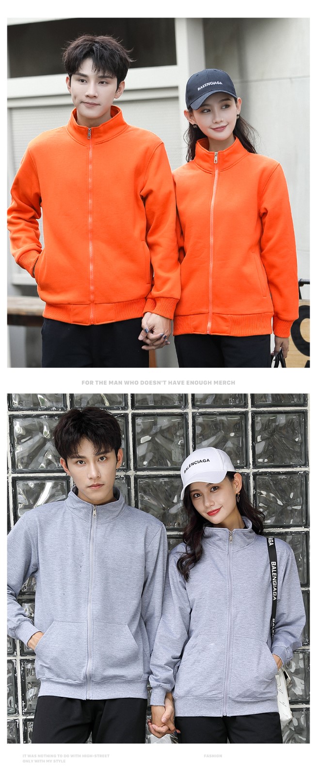 純棉班服男同學(xué)聚會(huì )衛衣定制logo奶茶火鍋店服務(wù)員工作服加絨印字(圖15)
