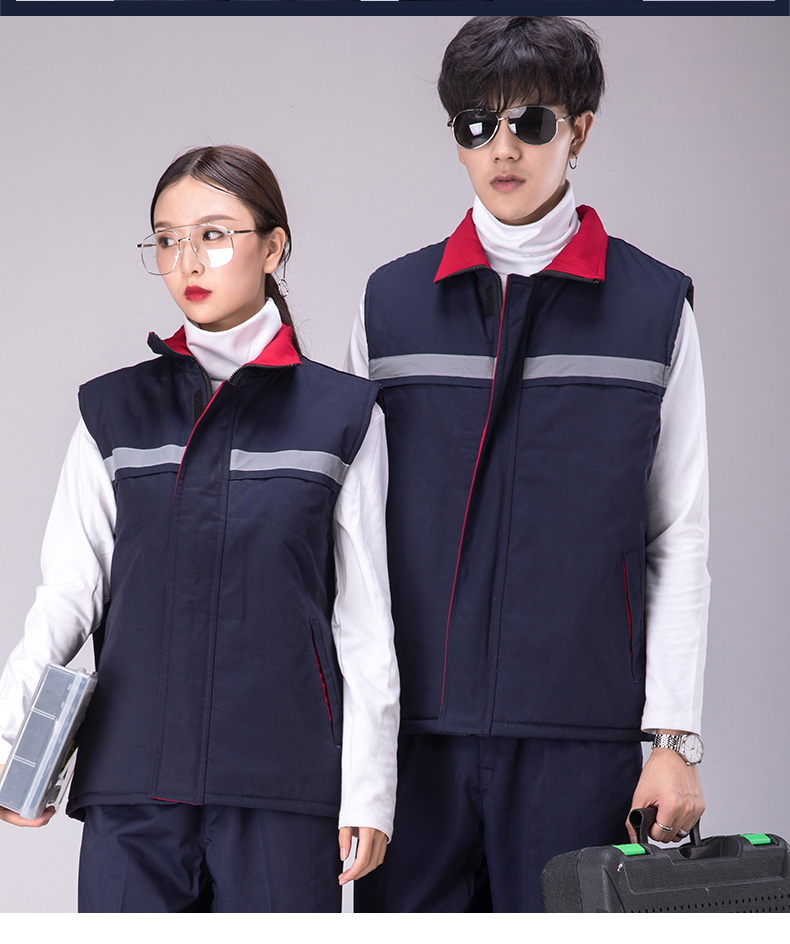 工作服馬甲環(huán)衛馬甲鐵路公路馬甲反光條馬甲_背心工裝馬定制(圖7)