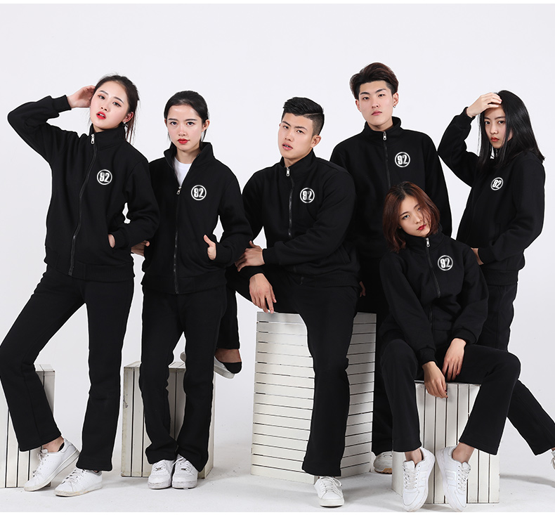 立領(lǐng)衛衣定制diy印logo班服外套定做工作服長(cháng)袖來(lái)圖訂制秋冬加絨(圖6)
