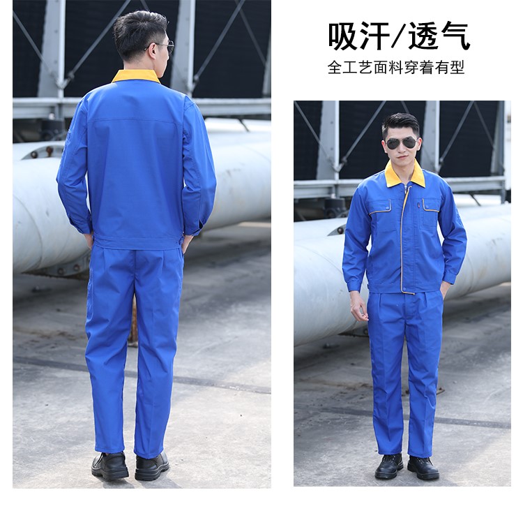 鋼廠(chǎng)秋天帆布勞保用品工作服套裝男勞保服上衣汽修電焊工廠(chǎng)服耐磨(圖14)