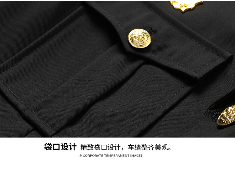 新式保安工作服套裝男春秋保安制服冬裝安保物業(yè)形象崗禮賓服工裝(圖26)