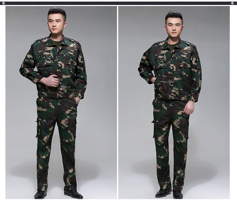 迷彩服套裝男夏季戶(hù)外作訓服學(xué)生軍訓服軍裝工作服軍迷服裝(圖6)
