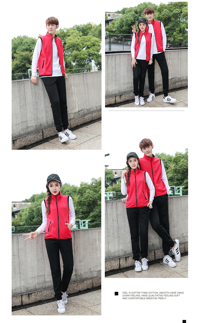 加絨馬甲運動(dòng)衫_定制工作服馬甲聚會(huì )衛衣外套開(kāi)衫男女裝印花(圖12)