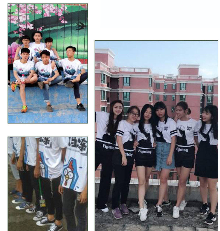夏季班服定制初中高中畢業(yè)t恤diy定做短袖同學(xué)聚會(huì ) 全身印運動(dòng)會(huì )(圖3)