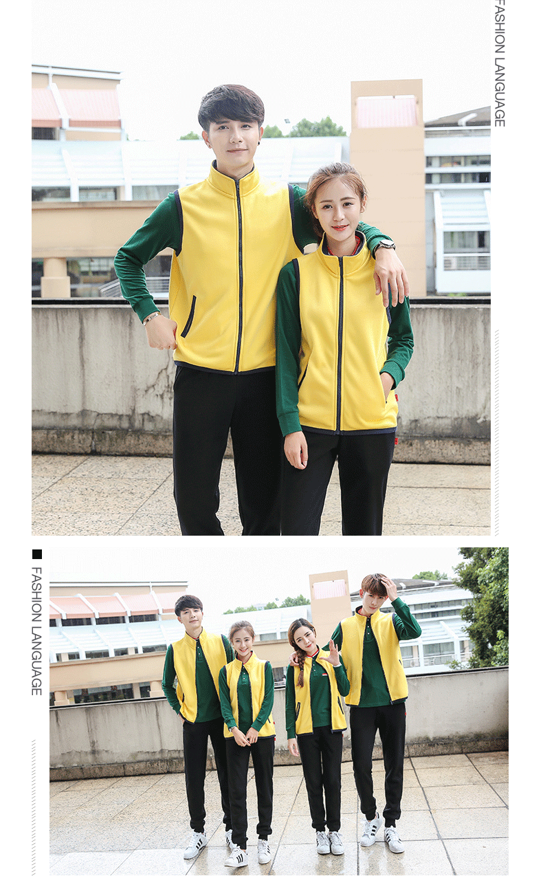 加絨馬甲運動(dòng)衫_定制工作服馬甲聚會(huì )衛衣外套開(kāi)衫男女裝印花(圖16)