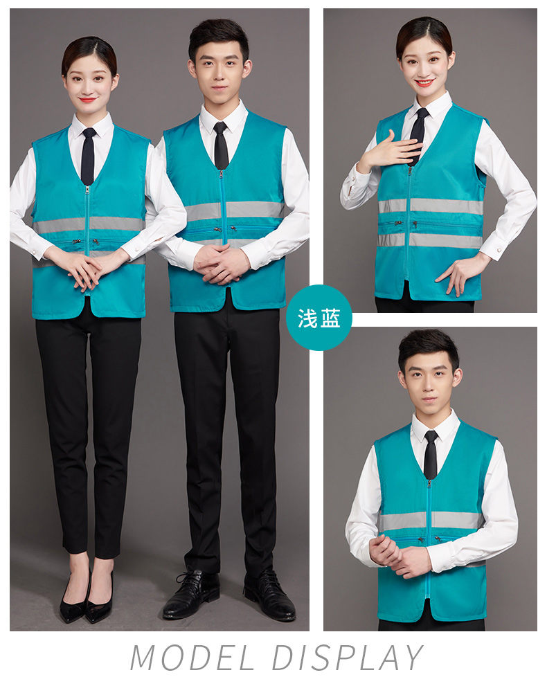 工作服馬甲定制印LOGO建筑工程施工反光條安全背心外賣(mài)送餐員制服(圖16)