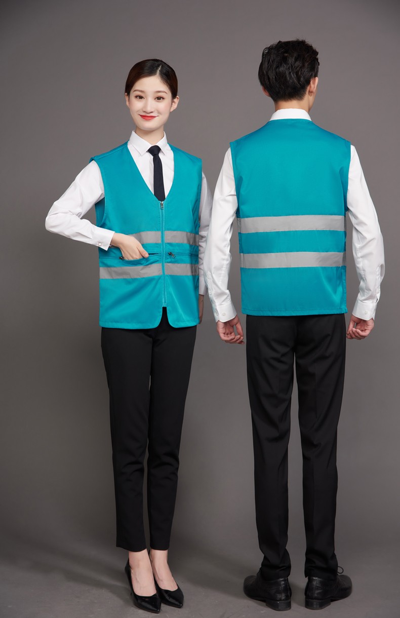 工作服馬甲定制印LOGO建筑工程施工反光條安全背心外賣(mài)送餐員制服(圖17)