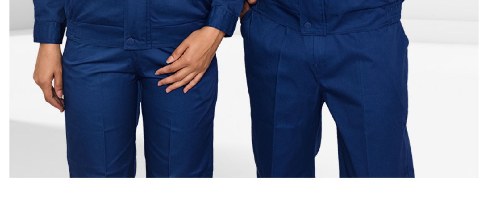 長(cháng)袖工作服套裝男士工地工廠(chǎng)車(chē)間加厚耐磨勞保服汽修定制工裝(圖21)