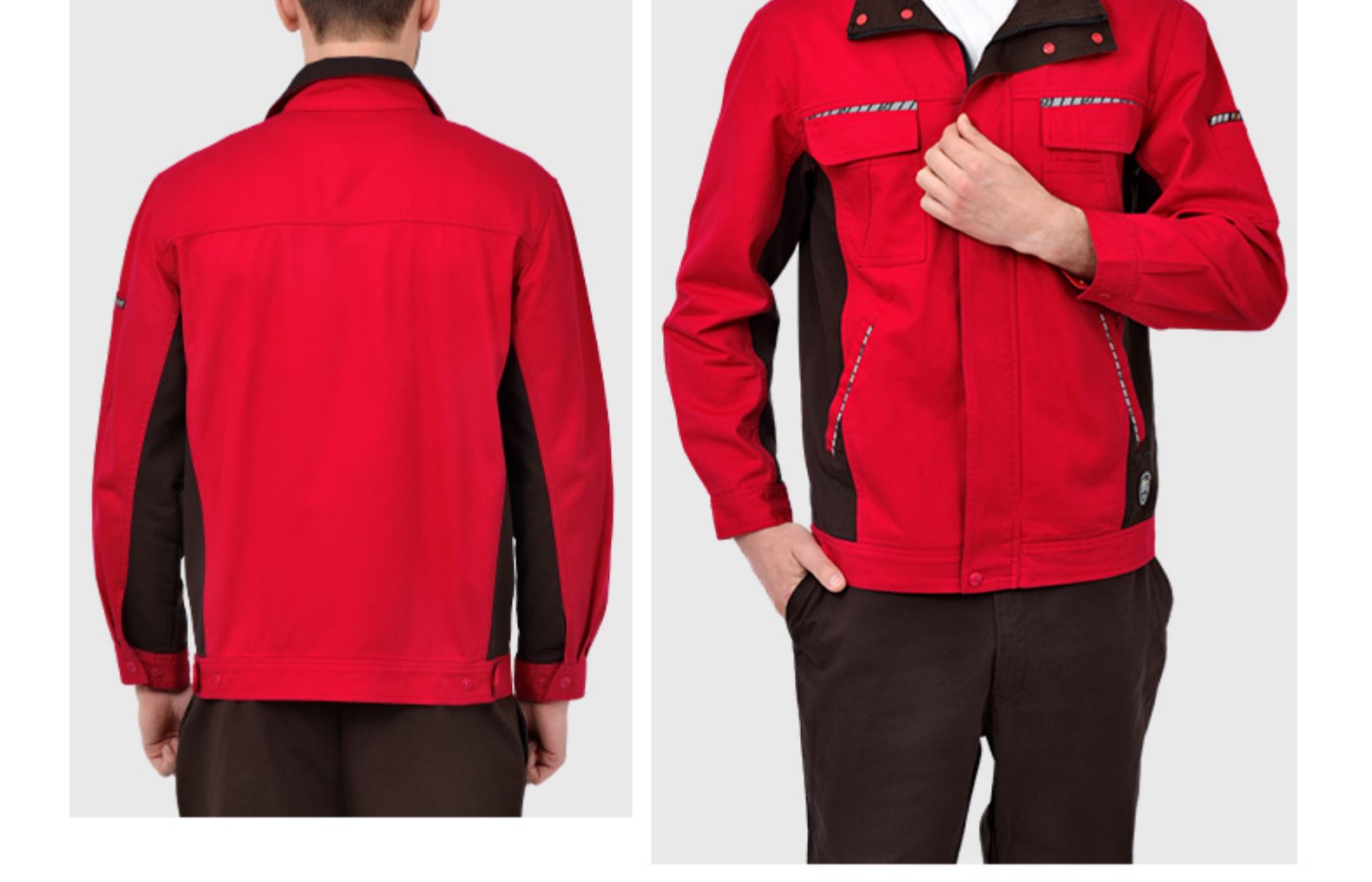 純棉秋冬季長(cháng)袖工作服套裝男士維修汽修服全棉電焊防燙阻燃勞保服(圖31)