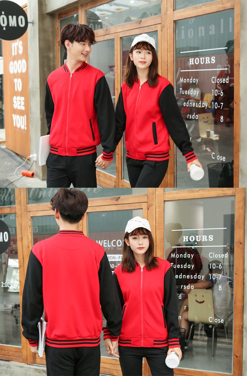 長(cháng)袖立領(lǐng)衛衣定制酒店服務(wù)員工作服秋冬裝加厚印logo超市賣(mài)場(chǎng)制服(圖15)