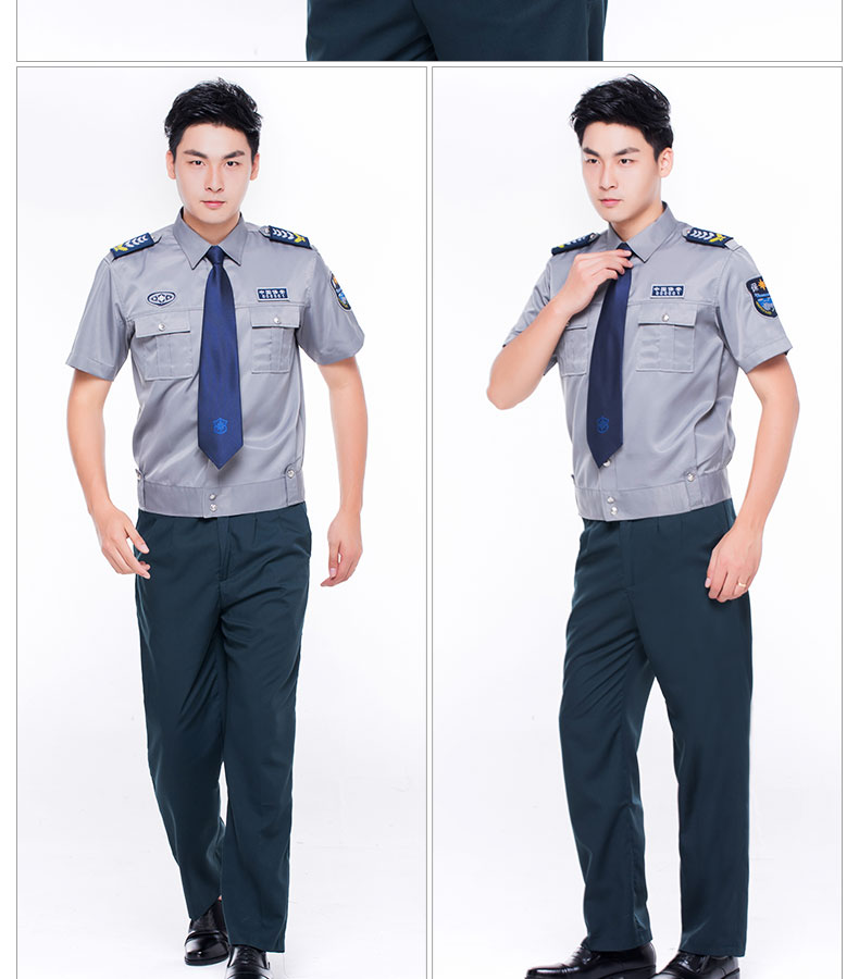 2011新式保安服長(cháng)袖襯衣小區物業(yè)門(mén)衛工作服襯衫春秋套裝男制服(圖12)