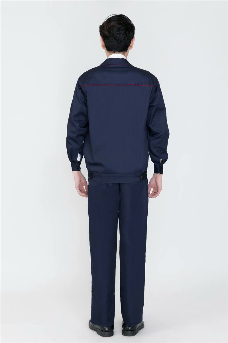 春秋長(cháng)袖工作服套裝男秋冬定制耐磨汽修廠(chǎng)服工裝電焊服勞保服(圖6)