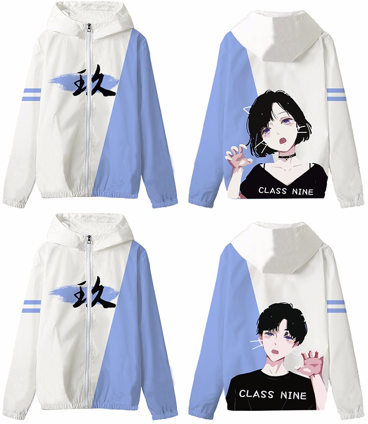 全身印班服長(cháng)袖連帽外套拉鏈風(fēng)衣定做diy學(xué)生運動(dòng)會(huì )隊服衛衣定制(圖21)