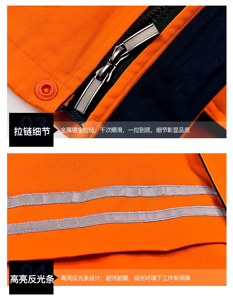 冬季工作服棉衣男加厚反光條勞保服羽絨棉襖耐磨大口袋防寒服冬裝(圖24)