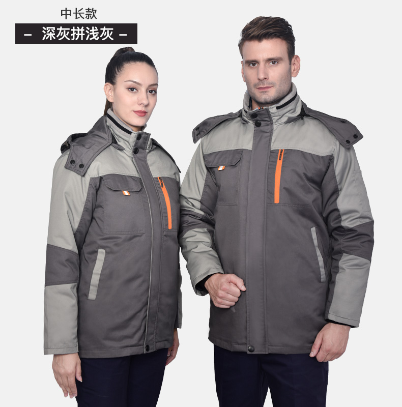 工作服棉衣男女冬季加厚棉服套裝車(chē)間保暖防寒勞保棉襖冬裝定制(圖26)