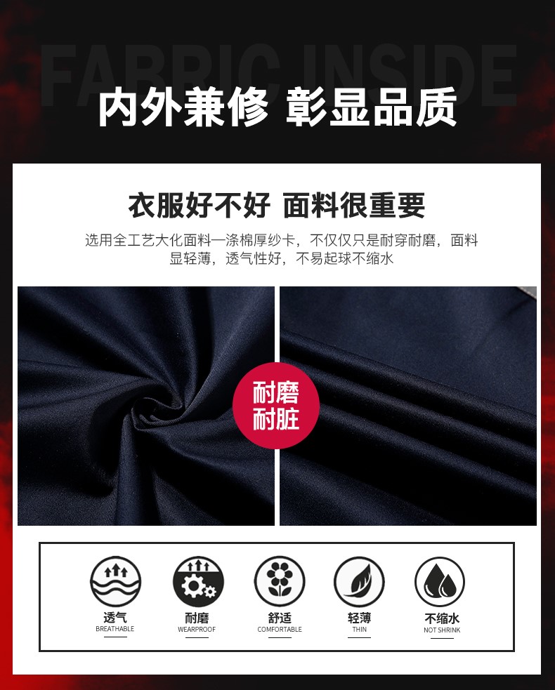 冬季工作服棉衣男加厚反光條勞保服羽絨棉襖耐磨大口袋防寒服冬裝(圖5)