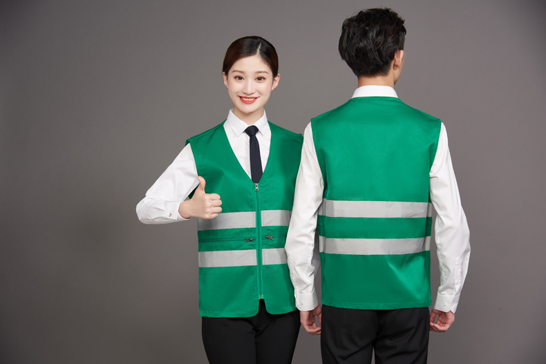 工作服馬甲定制印LOGO建筑工程施工反光條安全背心外賣(mài)送餐員制服(圖23)