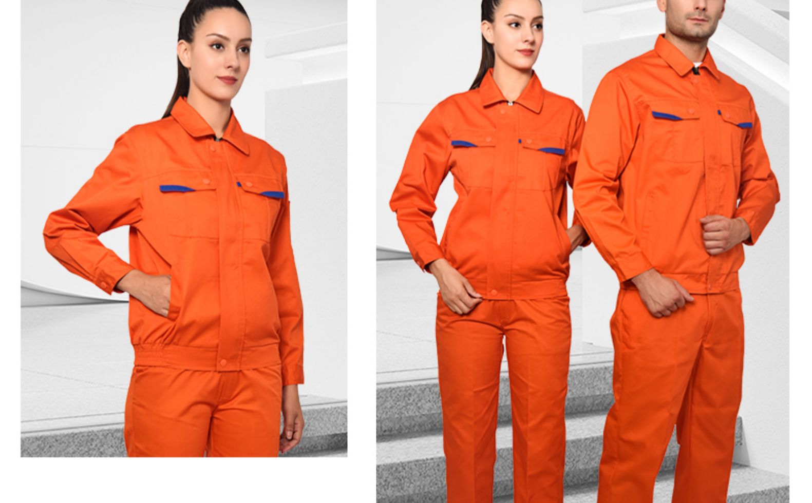 長(cháng)袖工作服套裝男士工地工廠(chǎng)車(chē)間加厚耐磨勞保服汽修定制工裝(圖28)