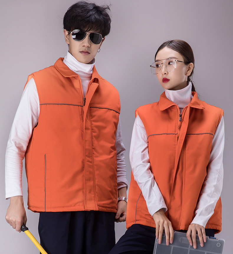 廣告馬甲工作服馬甲攝影背心汽車(chē)美容秋冬棉工程馬甲定制印LOGO(圖13)
